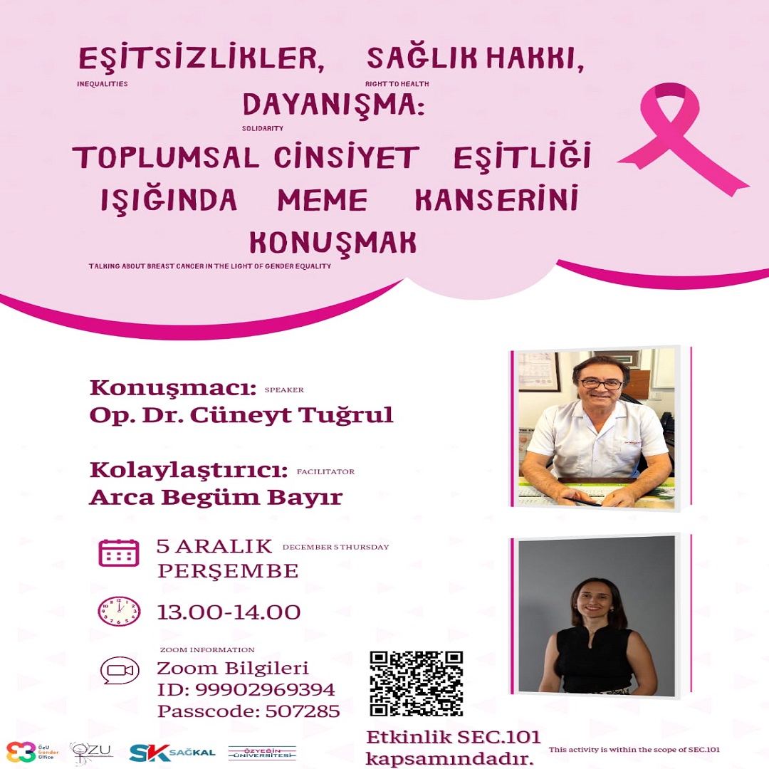 Eşitsizlikler, Sağlık Hakkı ve Dayanışma: Toplumsal Cinsiyet Eşitliği Işığında Meme Kanserini Konuşmak