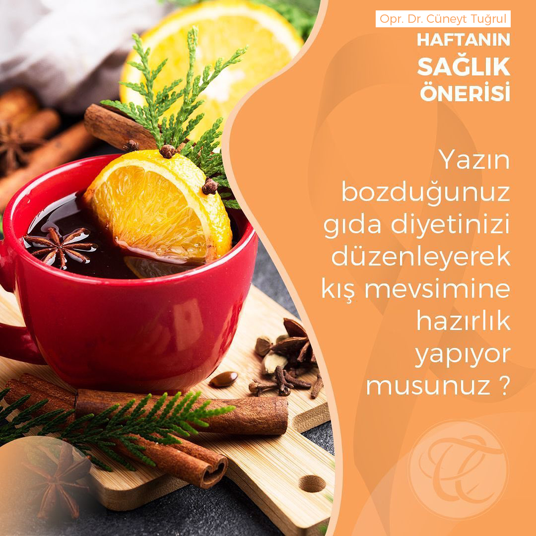 Yazın bozduğunuz gıda diyetinizi düzenleyerek kış mevsimine hazırlık yapıyor musunuz?